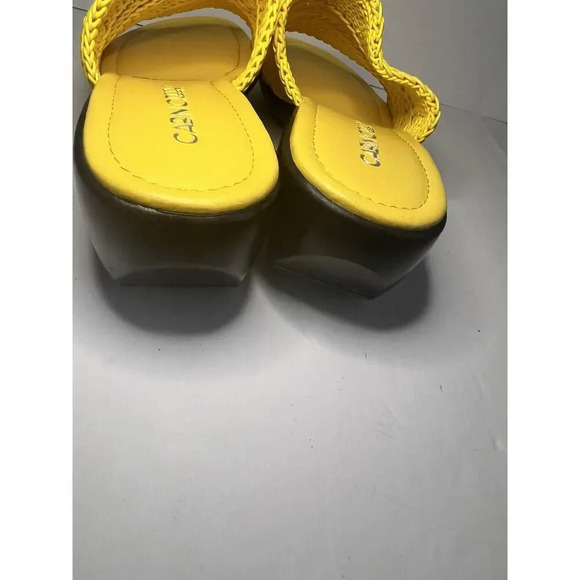 Cabin Creek Yellow Mesh Slide On Sandals NEW SZ 6M - Picture 5 of 7